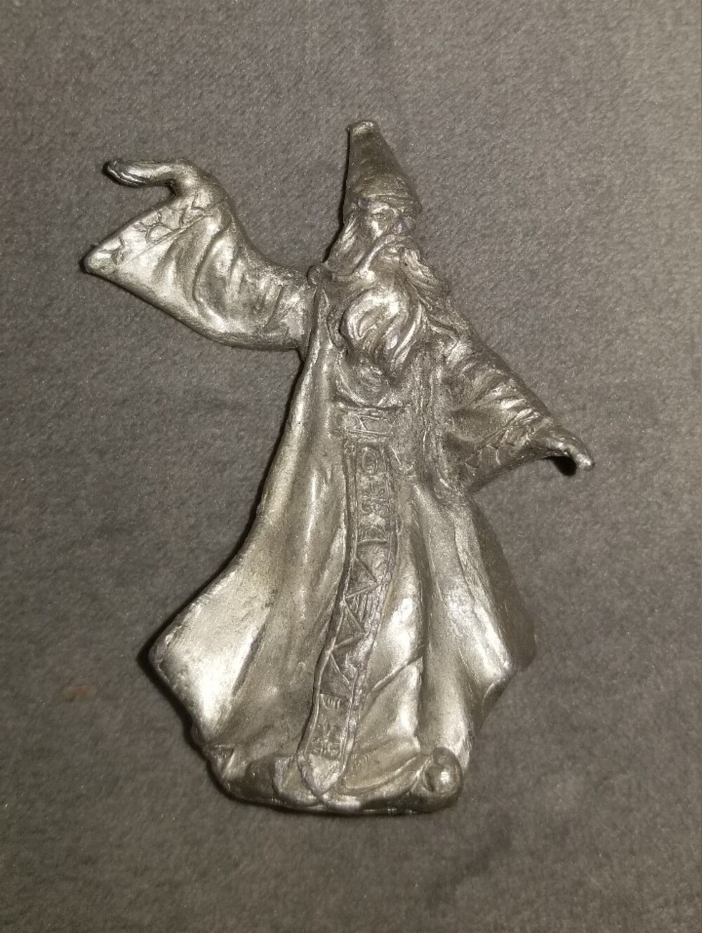 Metal Wizard Figurine